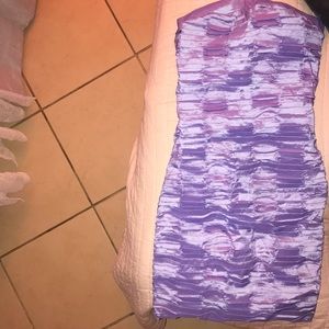 Lavender strapless dress, windsor